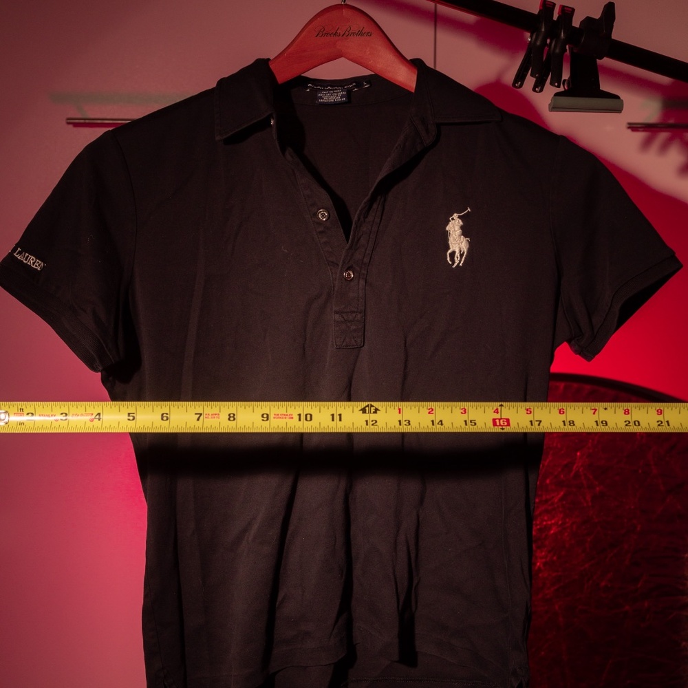 Women's Black Ralph Lauren Golf Polo Size L